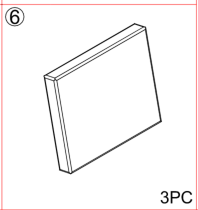 Meetsunny MA05-3 Replacement Parts - Back Cushion (Model #⑥)