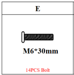Meetsunny MA01-2 Replacement Part - M6*30mm Bolt(Model #E)