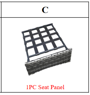 Meetsunny M31 Replacement Parts - Seat Panel (Model #C)
