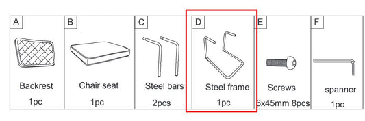 Meetsunny C01 Replacement Parts - Steel Frame (Model #D)