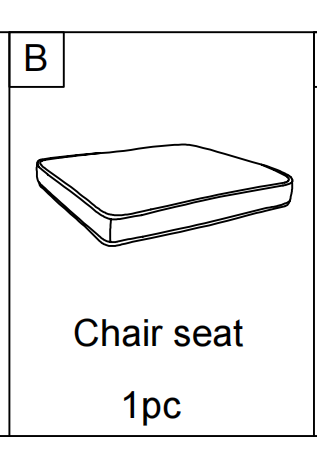 Meetsunny C01 Replacement Parts - Chair Seat (Model #B)