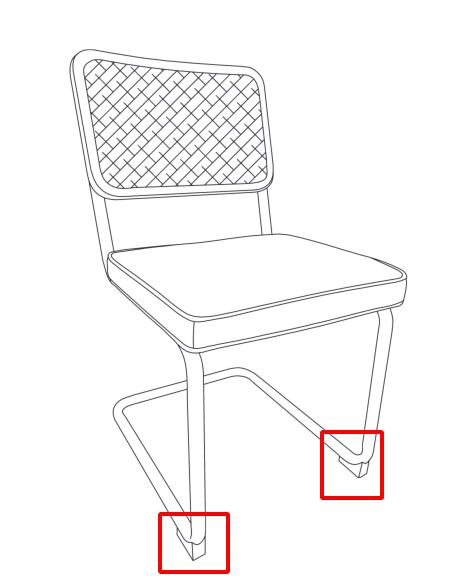 Meetsunny C01 Replacement Parts - Plastic Piece of Steel Frame (Model #D)