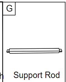 Meetsunny C04 Replacement Parts - Support Rod (Model #G)
