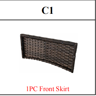 Meetsunny MA15 Replacement Parts - Front Skirt (Model #C1)