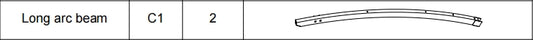 Meetsunny F02 Replacement Parts - Long arc beam (Model #C1)