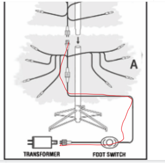 SZ CT05 Replacement Parts - light string cord