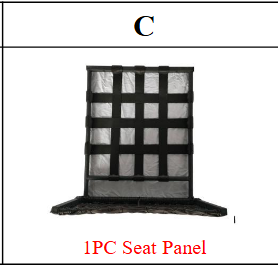 Meetsunny M65 Replacement Parts - Seat Panel (Model #C)