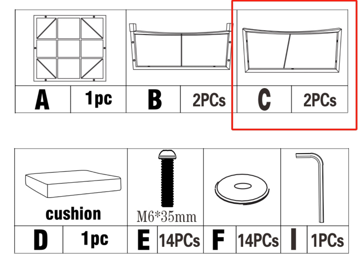 Meetsunny M74 Replacement Parts - Side Panel (Model #C)