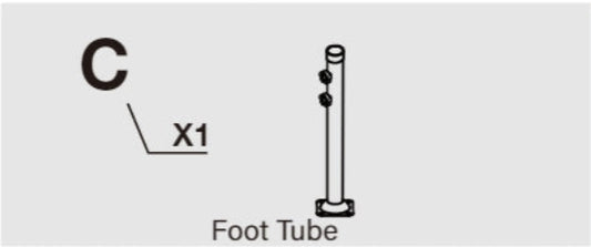 Meetsunny E16 Replacement Parts - Foot Tube (Model #C)