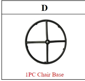 Meetsunny M65 Replacement Parts - Chair Base (Model #D)