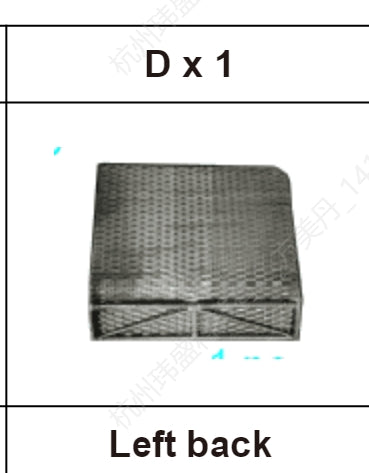 Meetsunny M66 Replacement Parts - Left Back (Model #D)