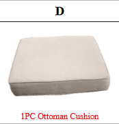 Meetsunny M67 Replacement Parts - Ottoman Cushion (Model #D)