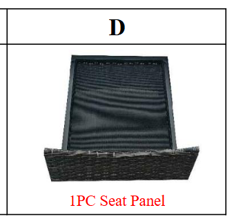 Meetsunny M08 Replacement Parts - Seat Panel (Model #D)