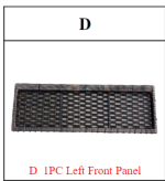 Meetsunny MA06-A1 Replacement Parts -  Left Front Panel (Model# D)