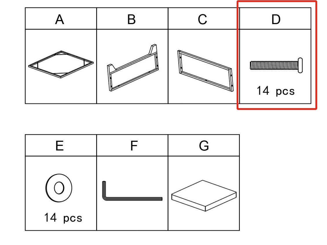 Meetsunny MA012 Replacement Part - Screws (Model #D)