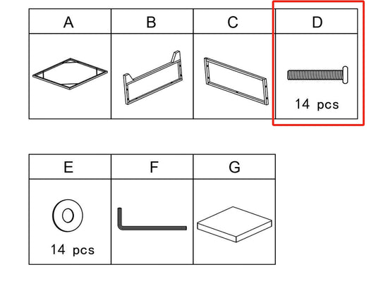 Meetsunny MA012 Replacement Part - Screws (Model #D)