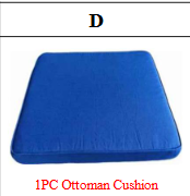Meetsunny MA012 Replacement Parts - Ottoman Cushion (Model #D)
