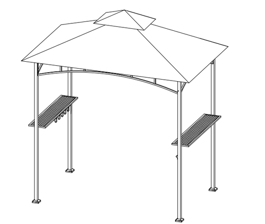E03 8'5' Grill Gazebo Accessories