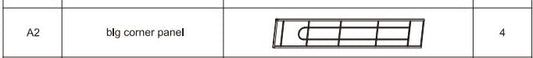 Meetsunny E09 Replacement Parts - Big Corner Panel (Model #A2)
