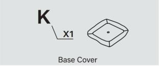 Meetsunny E16 Replacement Parts - Base cover (Model #K)