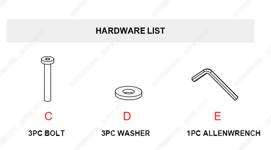 Meetsunny P01 Replacement Parts - Hardware Pack