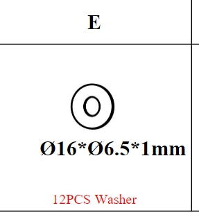 Meetsunny M65-Table Replacement Parts - Washe (Model #E)