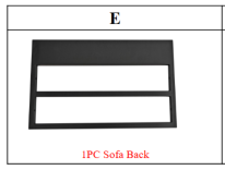 Meetsunny MA12-4 Replacement Parts - Sofa Back (Model #E)