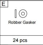 Meetsunny A05 Replacement Parts - Robber Gasker (Model #E)