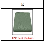 Meetsunny TM08 Replacement Parts - Seat Cushion (Model #E)