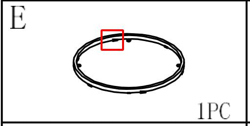 Meetsunny M01-1PK Replacement Parts - Plastic Pads of Base Ring (Model #E)