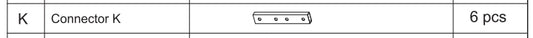 Meetsunny Replacement Parts: Steel Patio Pergola F03-Connector K, Model: F03, Part Number: K