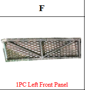 Meetsunny M66 Replacement Parts - Left Front Panel (Model #F)