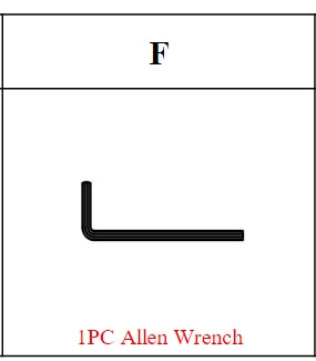 Meetsunny M65-Table Replacement Parts - Allen Wrench (Model #F)