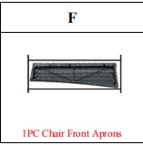 Meetsunny M75 Replacement Parts - Chair Front Aprons (Model #F)
