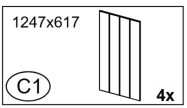 G03  Outdoor 8'x8' Storage Shed Accessories (Box 2：C1*2 Box 3：H1*1)