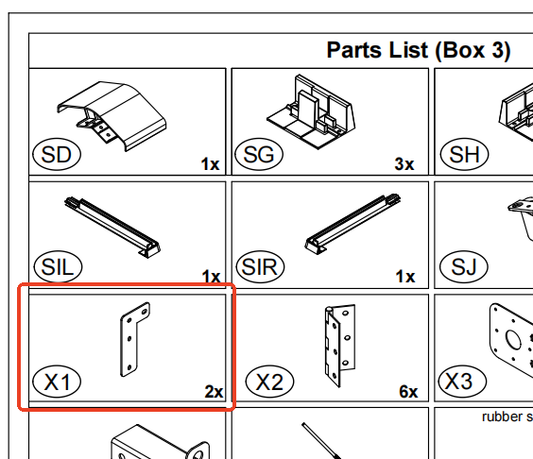 Meetsunny G03 Replacement Parts -(Model #X1)