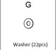 Meetsunny M27 Replacement Parts - Washer (Model #G)