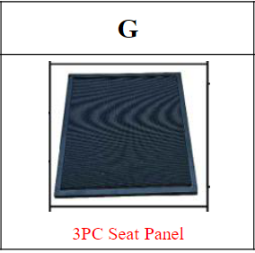 Meetsunny M75 Replacement Parts -  Seat Panel (Model #G)