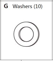 Meetsunny M85 Replacement Parts - Washers (Model# G)