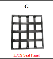 Meetsunny M66 Replacement Parts - Seat Panel (Model #G)