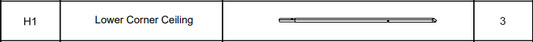Meetsunny E09 Replacement Parts - Lower Corner Ceiling(Model #H1)