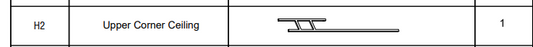 Meetsunny E09 Replacement Parts - Upper Corner Ceiling(Model #H2)