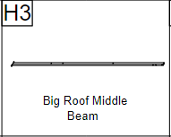 Meetsunny A35 Replacement Parts - Big Roof Mid Beam (Model #H3)