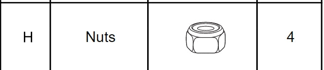 Meetsunny M65 Replacement Parts - Nuts (Model #H)