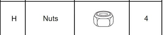 Meetsunny M65 Replacement Parts - Nuts (Model #H)