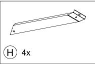 Meetsunny Replacement Parts: Double Roof Hardtop Gazebo Series A44, Model: A44, Part Number: #H