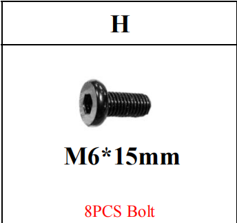 Meetsunny M71 Replacement Parts - Bolt (Model #H)