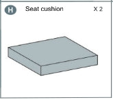 Meetsunny MA03 Replacement Parts - Seat Cushion (Model #H)