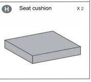 Meetsunny MA001 Replacement Parts - Seat Cushion (Model #H)