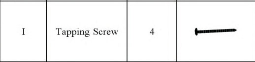 Meetsunny M04 Replacement Parts - Tapping Screw (Model #I)